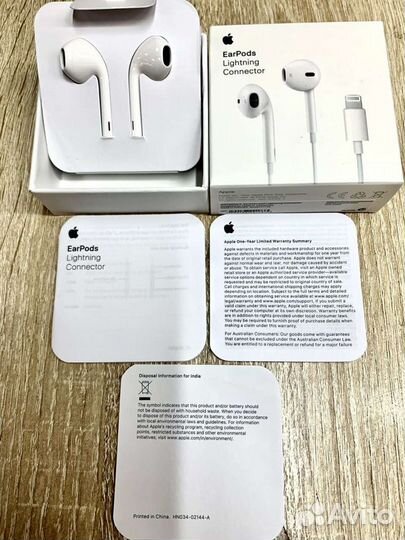 Наушники Apple EarPods Lightning ic Оригинал
