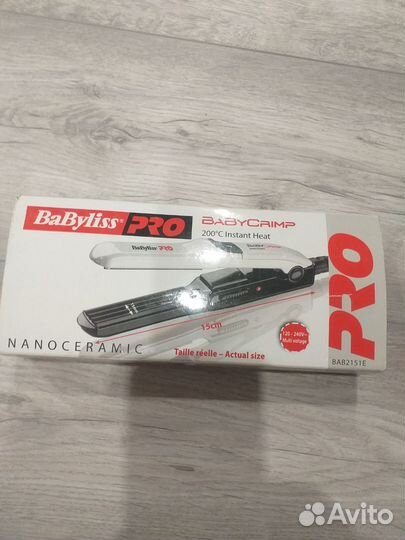 Утюжок для волос babyliss pro