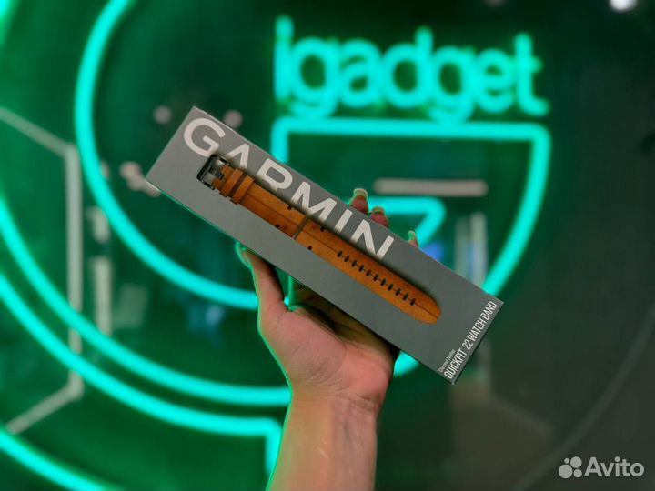Ремешок Garmin QuickFit 22mm Chestnut Leather
