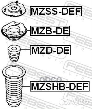 Подшипник опоры переднего амортизатора mzbde Fe