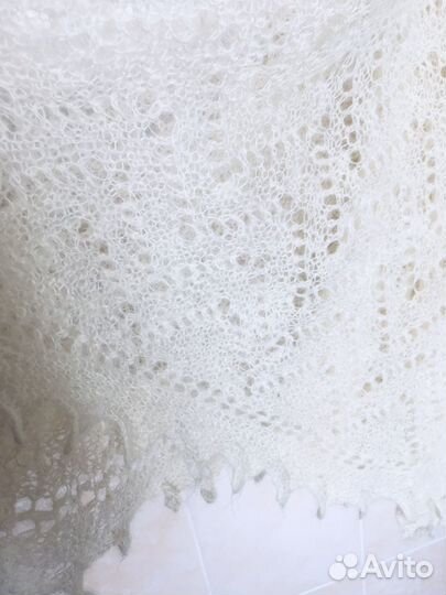 Пуховый платок паутинка