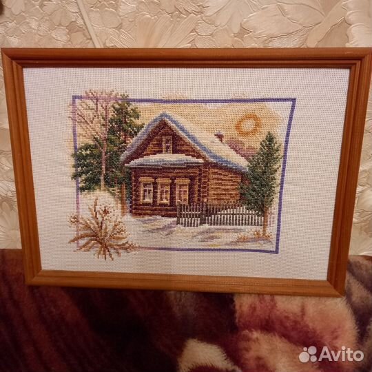 Картина вышитая крестом