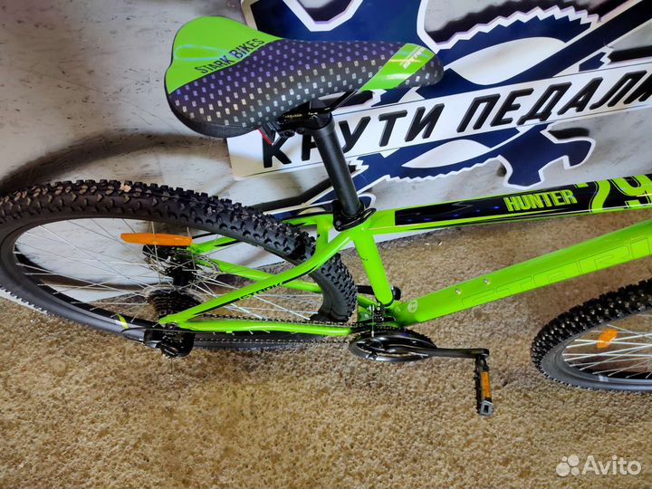 Велосипед Stark Hunter 29.2 HD зеленый/чёрный 18