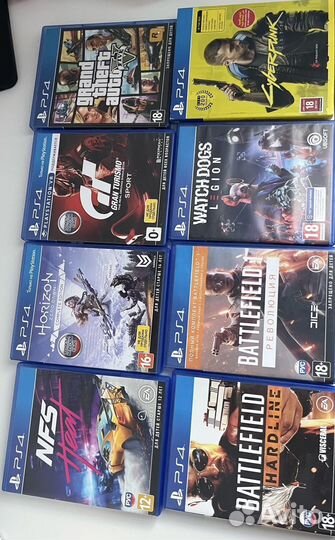 Игровые диски на ps4