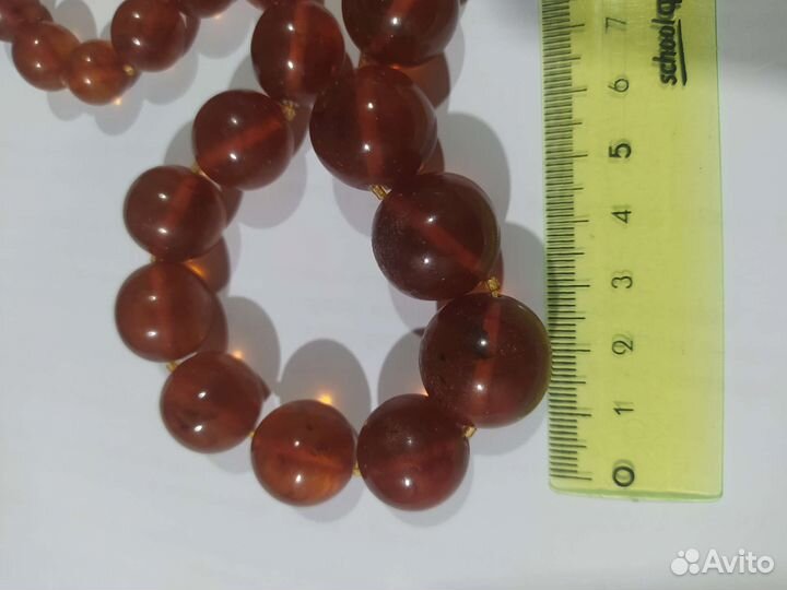 Бусы янтарные