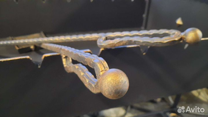 Мангал с печью под казан