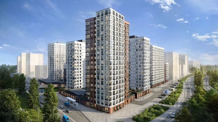 2-к. квартира, 55,3 м², 2/9 эт.