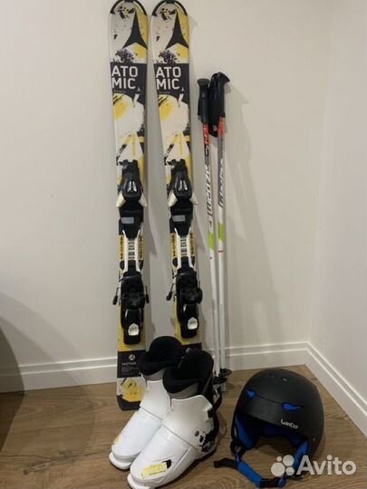 Горные лыжи Atomic 110 с ботинками палками шлемом