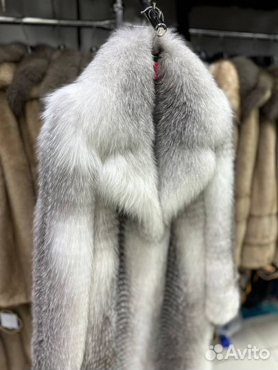 Шуба из меха финской лисы 44 46 48 50 52