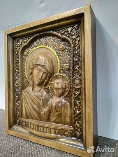 Резная икона 