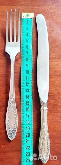 Набор столовых приборов мельхиор СССР