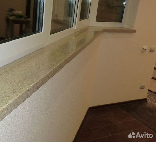 Подоконник из искусственного камня на заказ