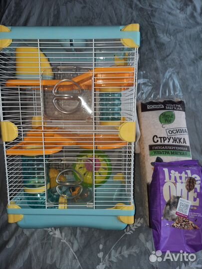 Клетка для хомяка с трубами