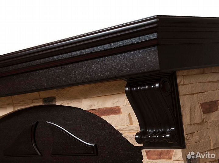 Портал Firelight Torre 25S камень, шпон венге