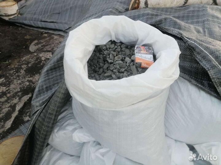 Щебень, песок в мешках
