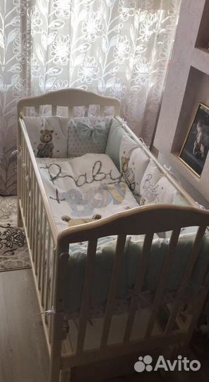 Бортики и постельное белье в детскую кроватку