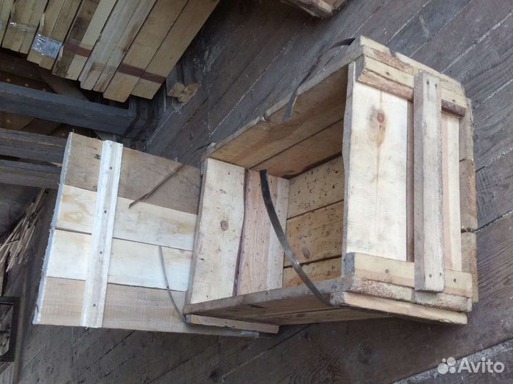 Ящик деревянный с ручками, усиленный