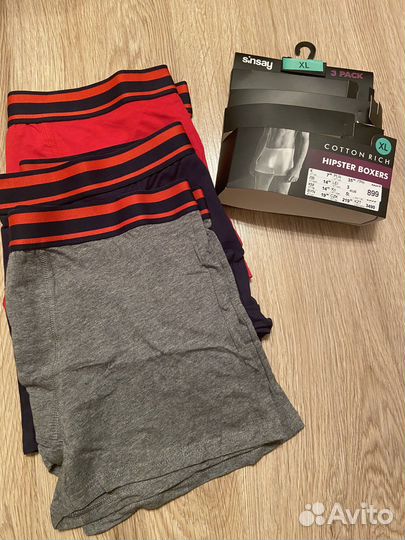 Трусы мужские боксеры, комп. 3шт. XL новые