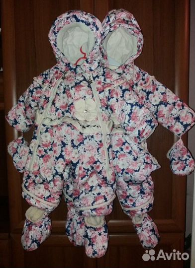 Комбинезон осень-зима 2шт 74см. и 80см