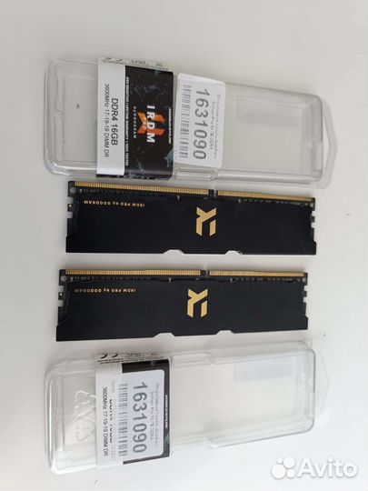 Оперативная память ddr4 16gb x2 3600Mhz 17-19-19