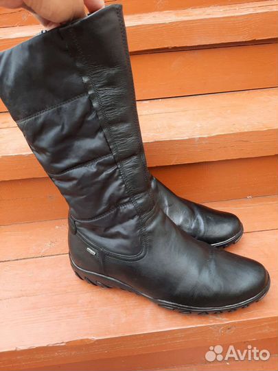 Демисенные сапоги 40 р-р, нат. кожа
