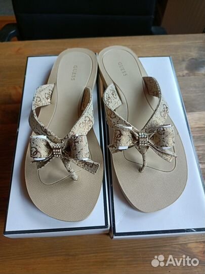 Guess оригинал шлепки вьетнамки