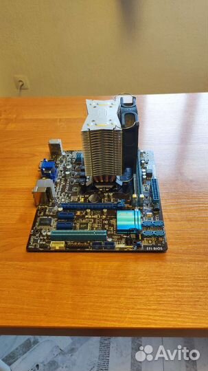 Материнская плата с процессором с оп и охлаждением