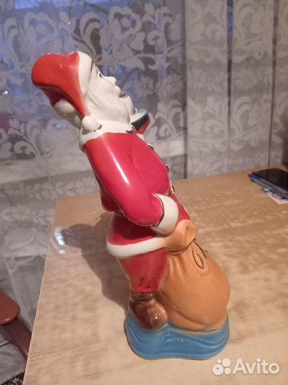 Статуэтка штоф Санта Клаус 27см фаянс