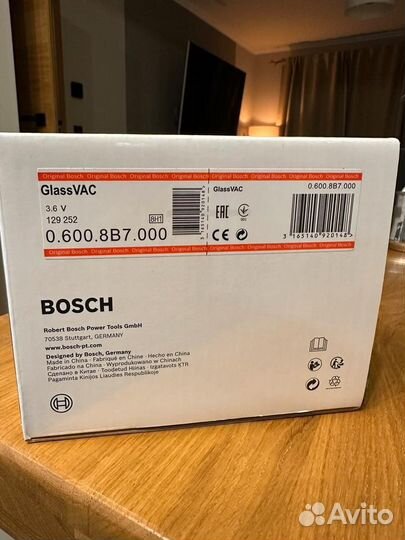 Аккумуляторный пылесос для окон Bosch Glass VAC