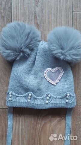 Шапочка зимняя на девочку