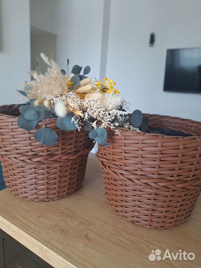 Корзина из ротанга
