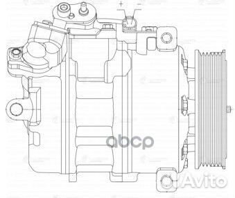 Компрессор кондиц. для а м bmw 5 (e60) (03) 2.5i