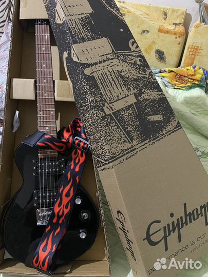 Электрогитара Epiphone LES paul express ebony