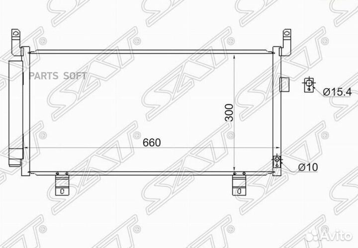 Радиатор кондиционера Субару Форестер 12