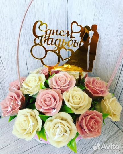 Шоколадные розы «премиум»