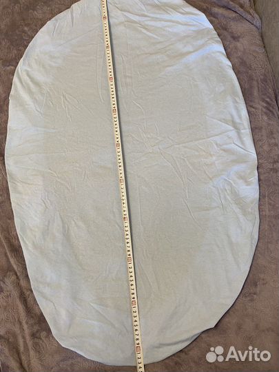 Круглая простынь на резинке в детскую кровать