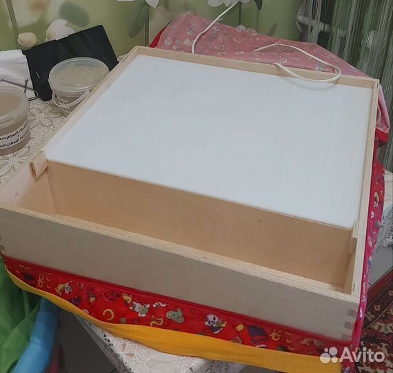 Стол-ящик для песочной терапии с подсветкой