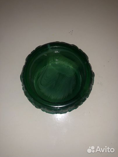 Шкатулка малахитовое стекло