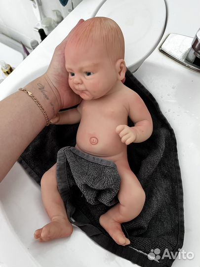 Кукла реборн силиконовая мальчик