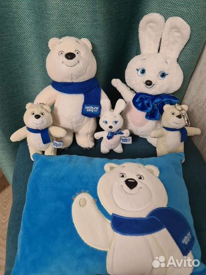 Мягкие игрушки символы Олимпиады 2014