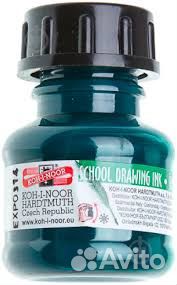 Тушь Koh-i-Noor зеленый цвет