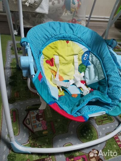 Детские электронные качели шезлонг