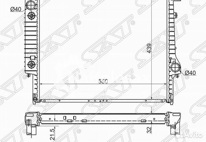Радиатор BMW 3-series E30 2.0/2.4D/2.4TD/2.5 82-90