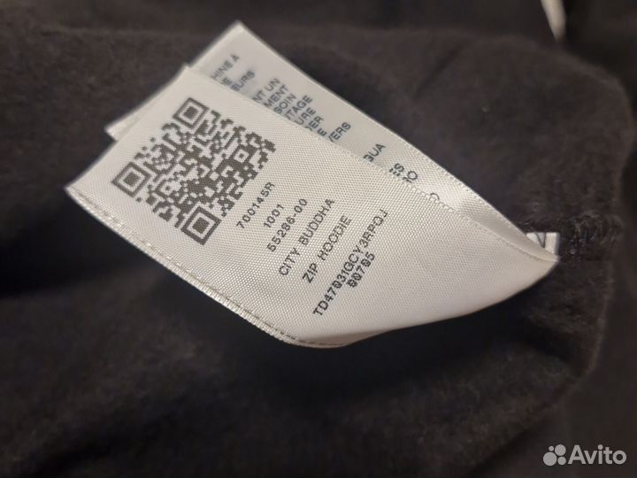 Metallic city buddha ZIP hoodie