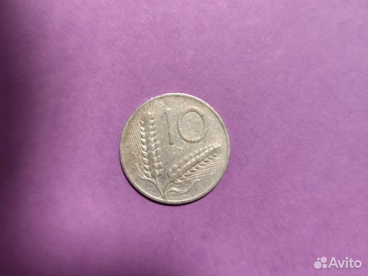 Монета итальянской республики 1955