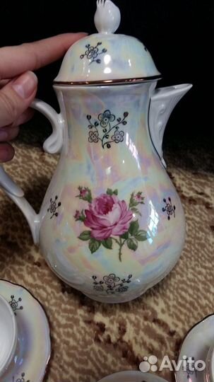 Кофейный сервиз мокко «Роза»