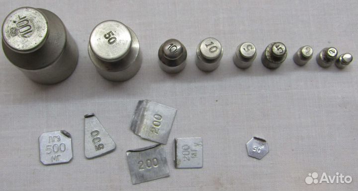 Набор гирек, разновесы, гиря для весов СССР №6112