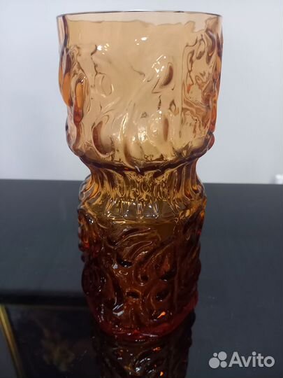 Вазы из цветного стекла СССР