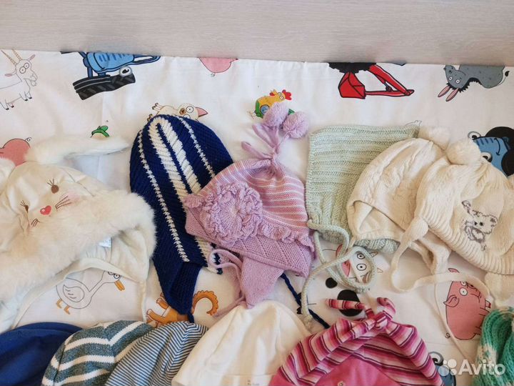 Детские шапки до года
