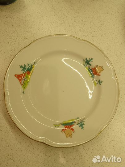 Детская тарелка плоская 